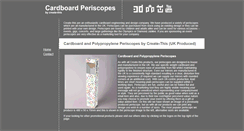 Desktop Screenshot of cardboardperiscopes.com
