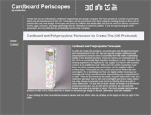 Tablet Screenshot of cardboardperiscopes.com